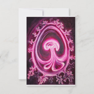 Embryo with placenta thank you card