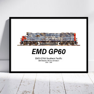 EMD GP60 Diesel Locomotive of Southern Pacific Photo Print