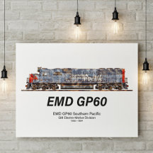 EMD GP60 Diesel Locomotive of Southern Pacific