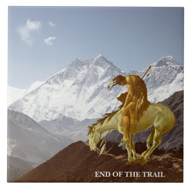 EMD OF THE TRAIL CERAMIC TILE (Front)