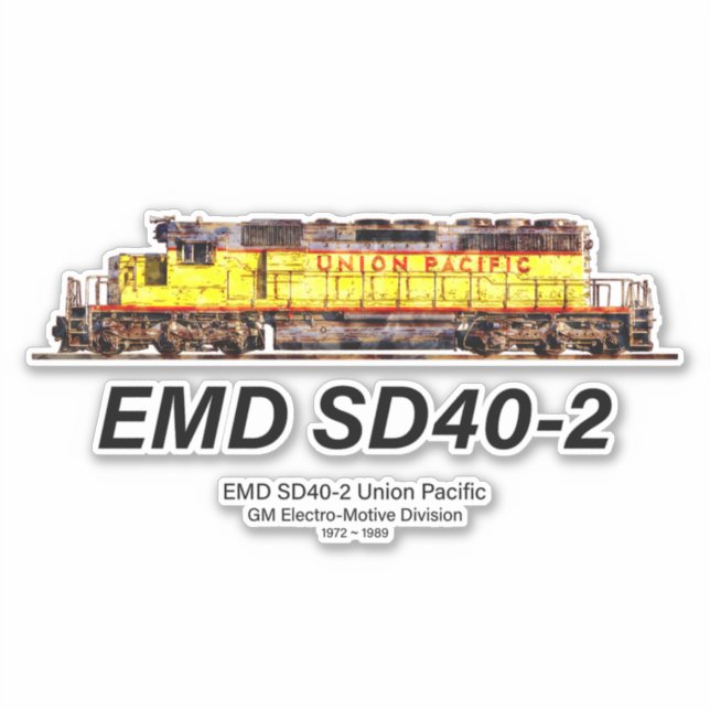 EMD SD40-2 Diesel Locomotive. Union Pacific (Front)