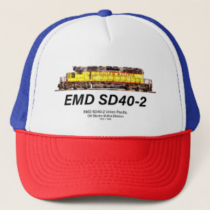 EMD SD40-2 Diesel Locomotive. Union Pacific Trucker Hat