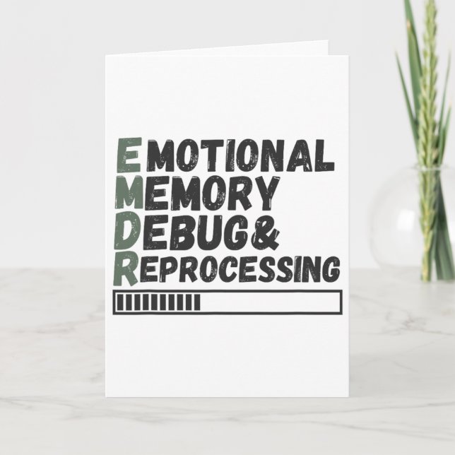 Emdr Emotional Memory Debug Reprocessing Humour  Card (Front)