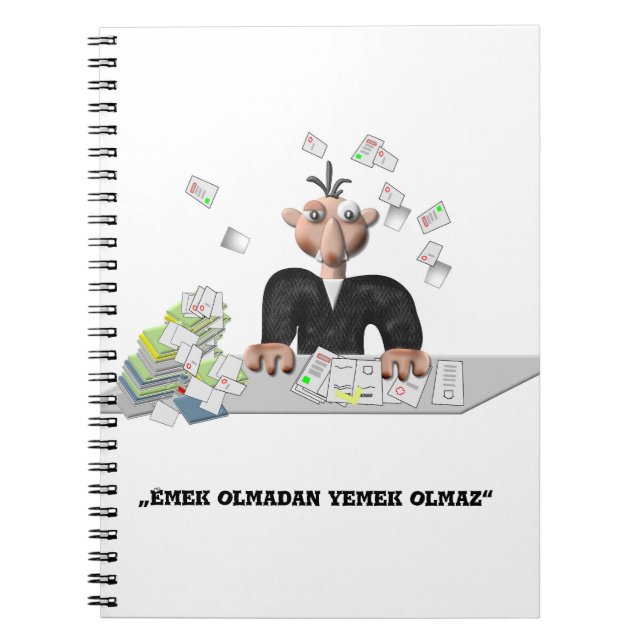 Emek olmadan yemek olmaz  Personalised Notebook (Front)