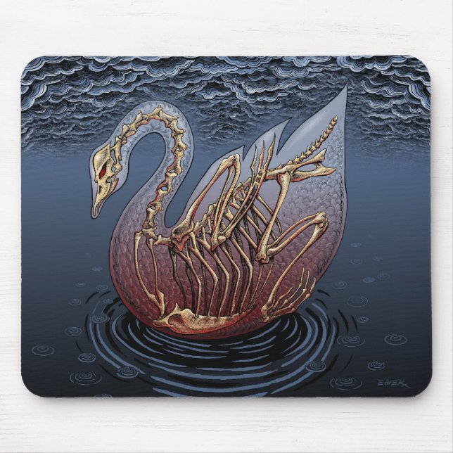 emek_swan_mousepad mouse pad (Front)
