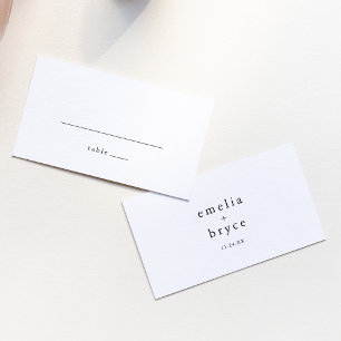 EMELIA Flat Simple Modern Boho Wedding Place Card