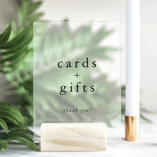 EMELIA Modern Boho Unique Cards and Gifts Wedding Acrylic Sign