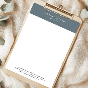 EMELIA Navy Personal Business Professional Company Custom Letterhead