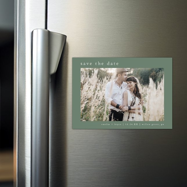 EMELIA Photo Sage Mountain Wedding Save the Date Magnetic Invitation (EMELIA Photo Sage Mountain Wedding Save the Date Magnetic Invitation)