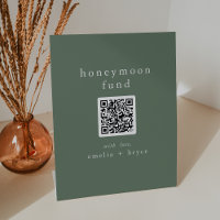 EMELIA QR Code Sage Green Wedding Honeymoon Fund