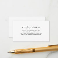 EMELIA Rustic Display Shower Card