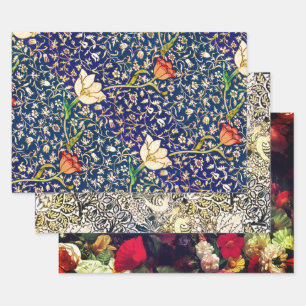 Emelia, Teasel, and Fleuresse Wrapping Paper Sheet