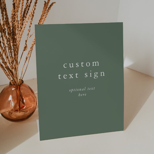 EMELIA Woodland Nature Boho Forest Custom Wedding Pedestal Sign (EMELIA Woodland Nature Boho Forest Custom Wedding Pedestal Sign)