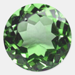 Emerald 1 classic round sticker