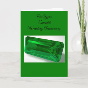 Emerald 55th Wedding Anniversary Card