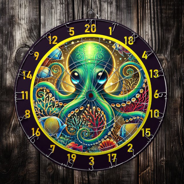 Emerald Abyss Octopus Dartboard (Creator Uploaded)