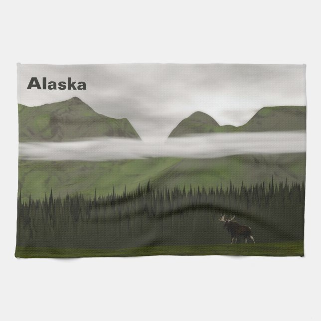 Emerald Alaska Tea Towel (Horizontal)