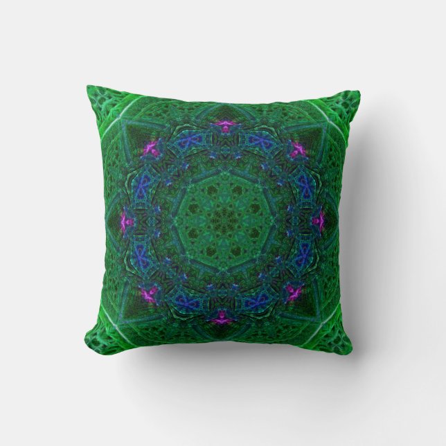 Emerald Amethyst Sapphire Dome Pillow (Front)