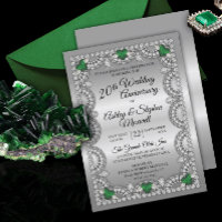 Emerald and Diamond 20th Wedding Anniversary Party