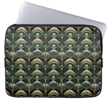 Emerald and Gold Art Deco Themed