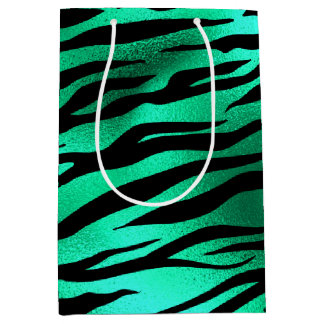 Emerald and Gold Safari Series Design 10 Medium Gift Bag