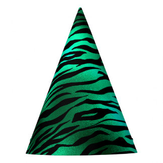 Emerald and Gold Safari Series Design 10 Party Hat