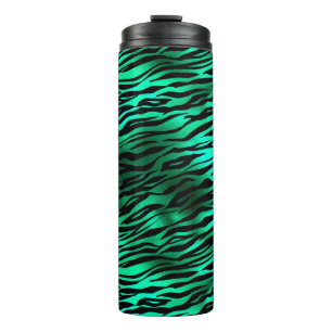 Emerald and Gold Safari Series Design 10 Thermal Tumbler