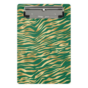 Emerald and Gold Safari Series Design 2 Mini Clipboard