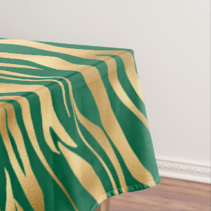 Emerald and Gold Safari Series Design 2 Tablecloth