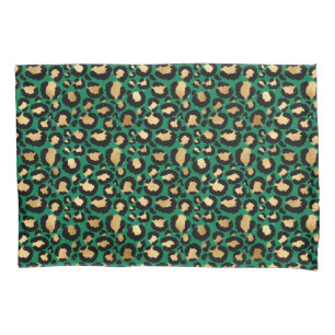 Emerald and Gold Safari Series Design 3 Pillowcase