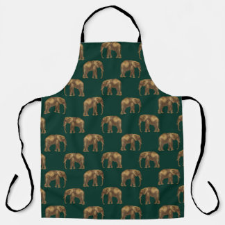 Emerald and Gold Safari Series Design 4  Apron