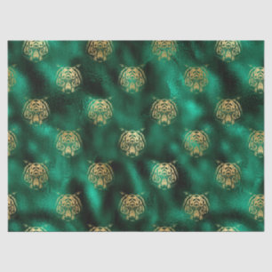 Emerald and Gold Safari Series Design 5 Tissue Paper