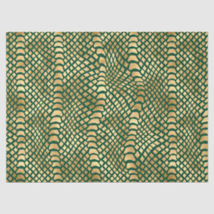 Emerald and Gold Safari Series Design 6 Tissue Paper