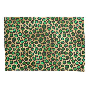 Emerald and Gold Safari Series Design 8 Pillowcase