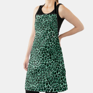 Emerald and Gold Safari Series Design 9  Apron