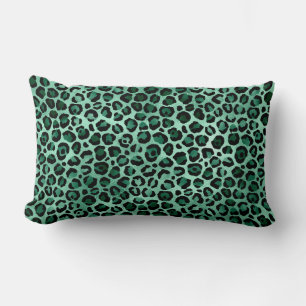 Emerald and Gold Safari Series Design 9 Lumbar Cushion