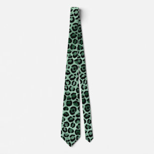 Emerald and Gold Safari Series Design 9 Tie