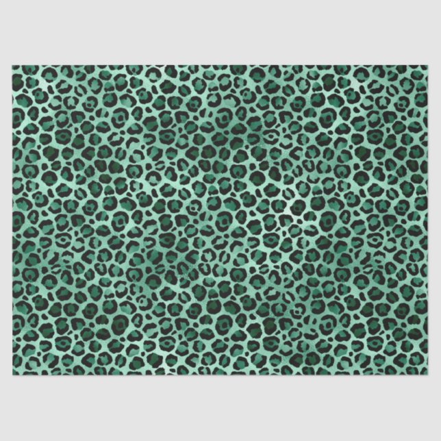 Emerald and Gold Safari Series Design 9 Tissue Paper (Front)