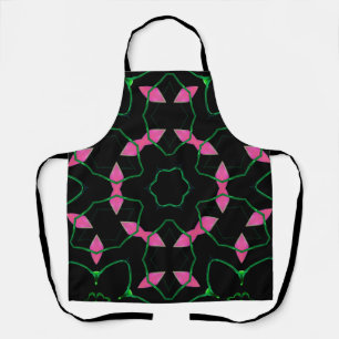 Emerald and Pink Kaleidoscope Apron