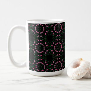 Emerald and Pink Kaleidoscope Coffee Mug