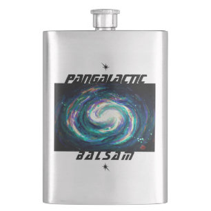 Emerald and Purple Galaxy PanGalactic Balsam Hip Flask