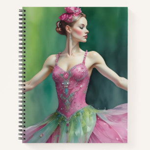 Emerald and Rose Dance Notebook