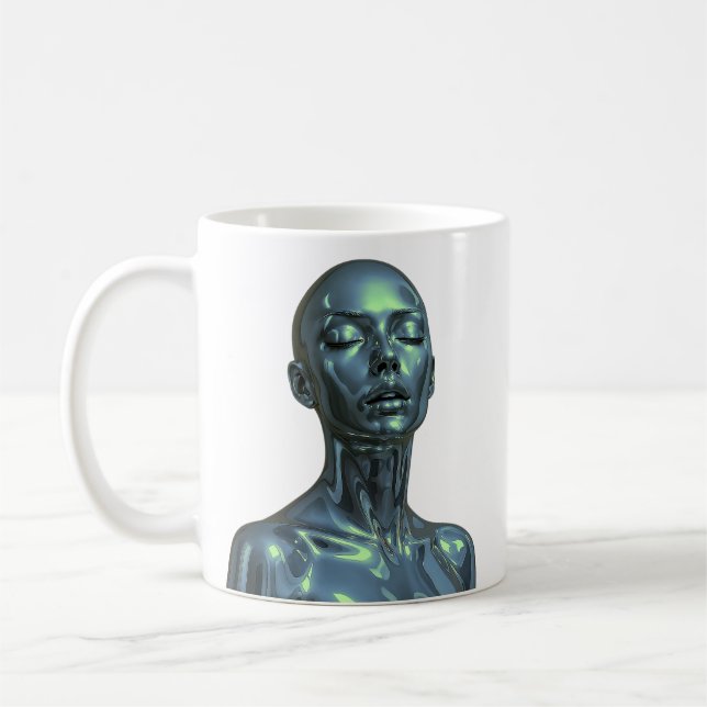 Emerald Android Beauty Coffee Mug (Left)