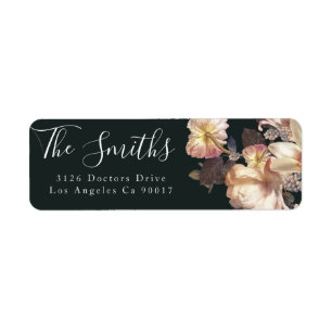 Emerald Antique Vintage Wedding Return Address Label