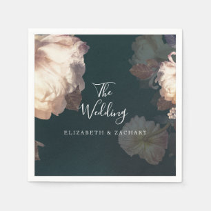 Emerald Antique Vintage Wedding Table Napkins