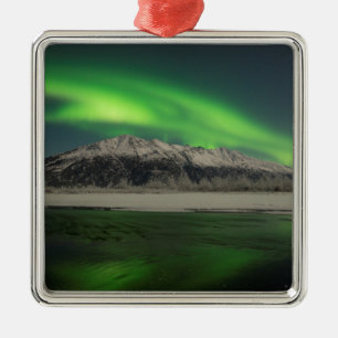 Emerald Aurora Metal Tree Decoration