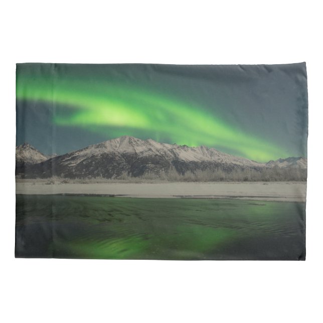 Emerald Aurora Pillowcase (Back-Left)