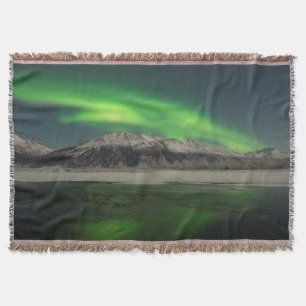 Emerald Aurora Throw Blanket