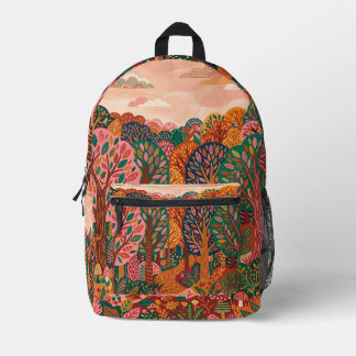 Emerald Autumn Forest Backpack