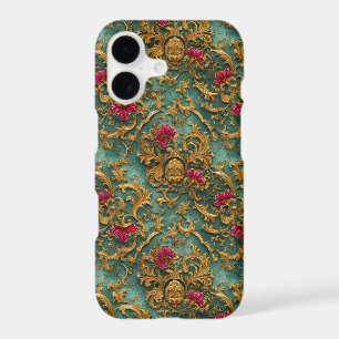 Emerald Baroque Floral with Gold Ornaments